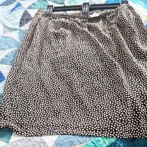 Chic Black and White A-Line Mini Skirt